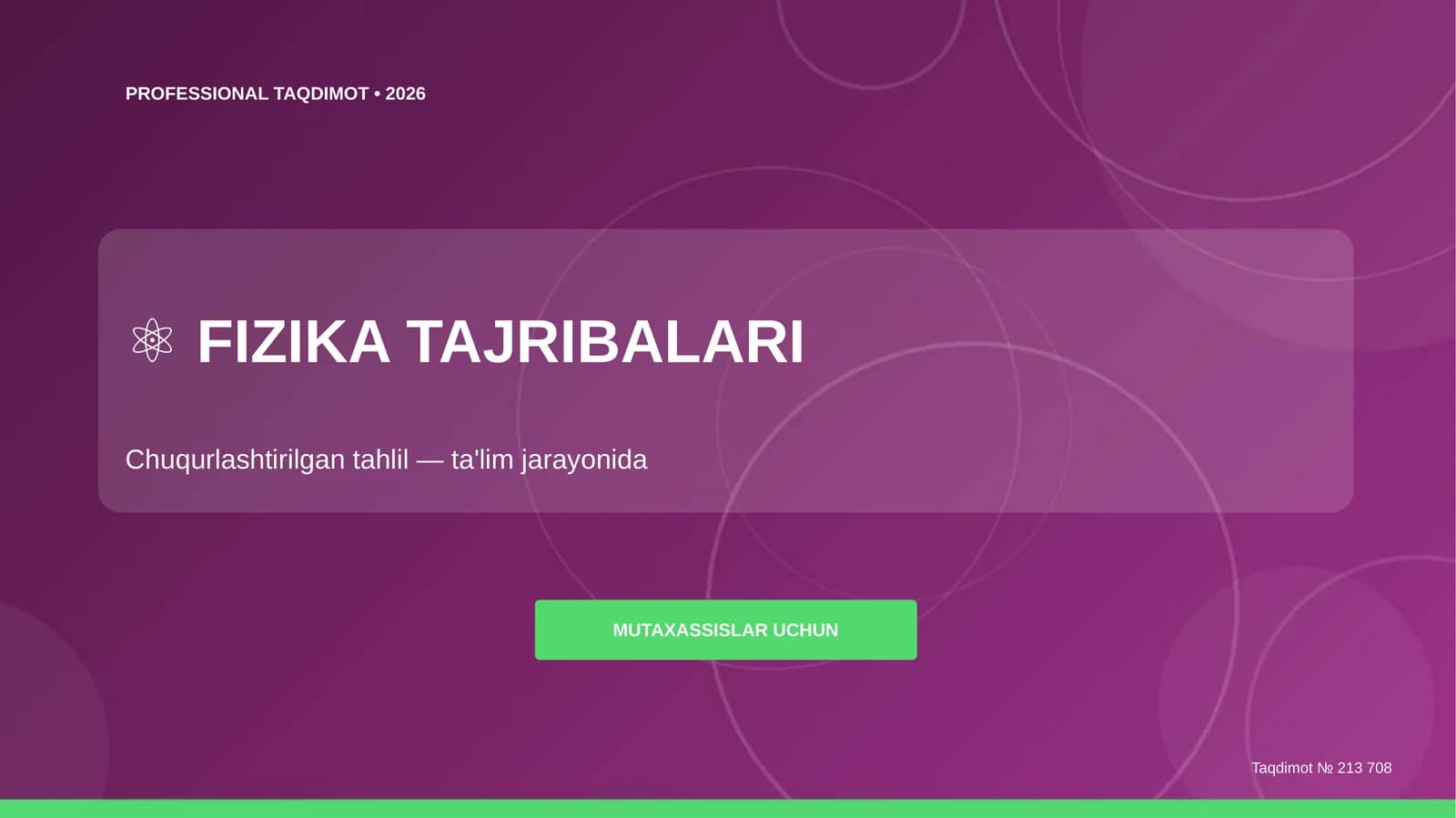 FIZIKA TAJRIBALARI