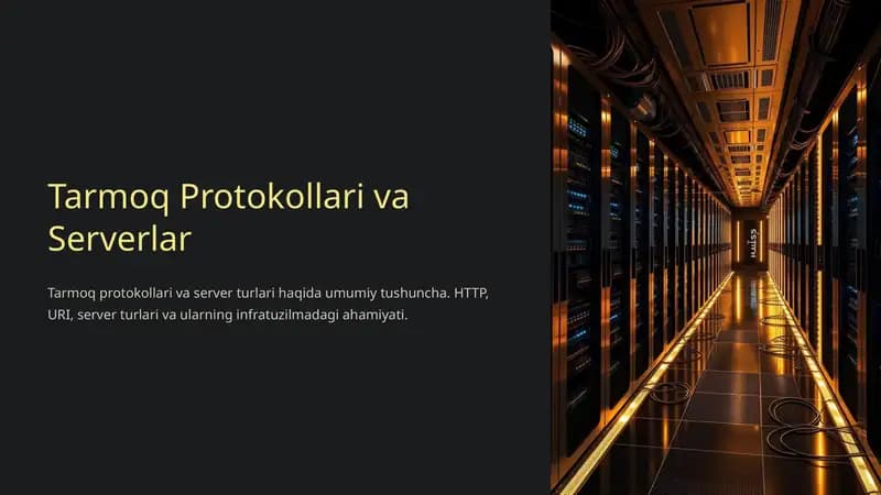 Tarmoq Protokollari va Serverlar
