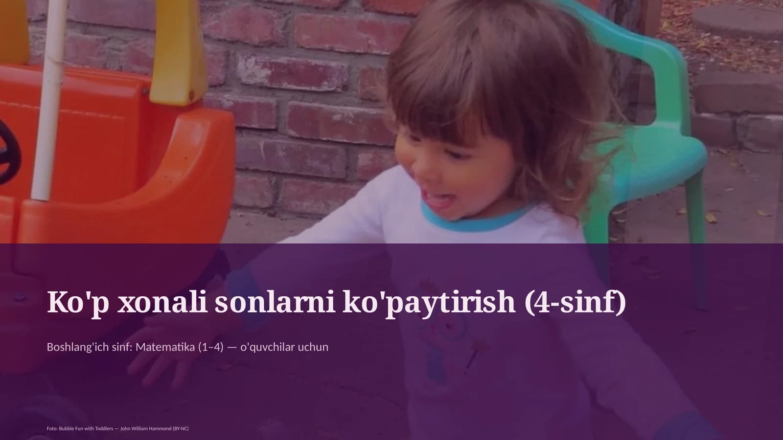 Ko'p xonali sonlarni ko'paytirish (4-sinf)