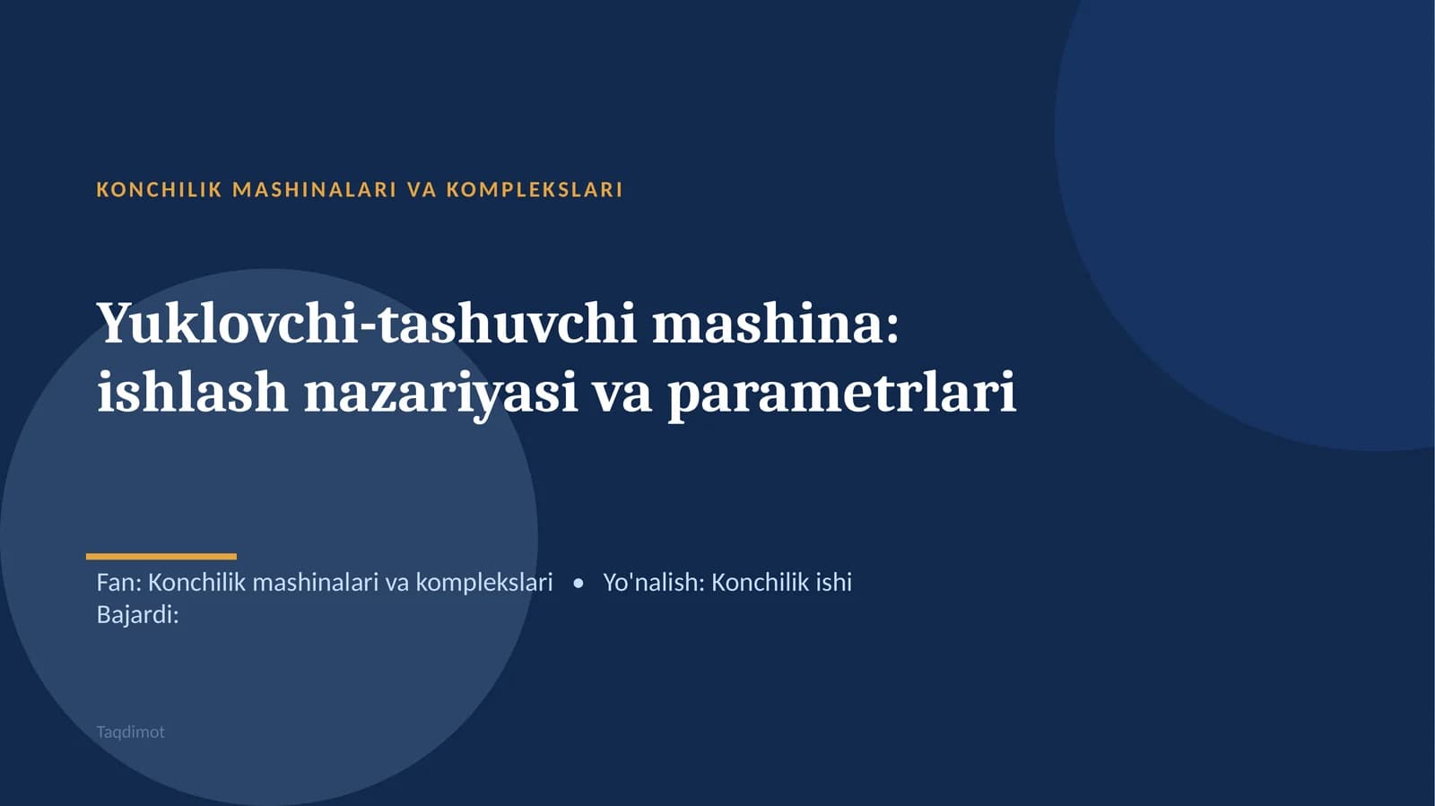 Konchilik mashinalari va komplekslari