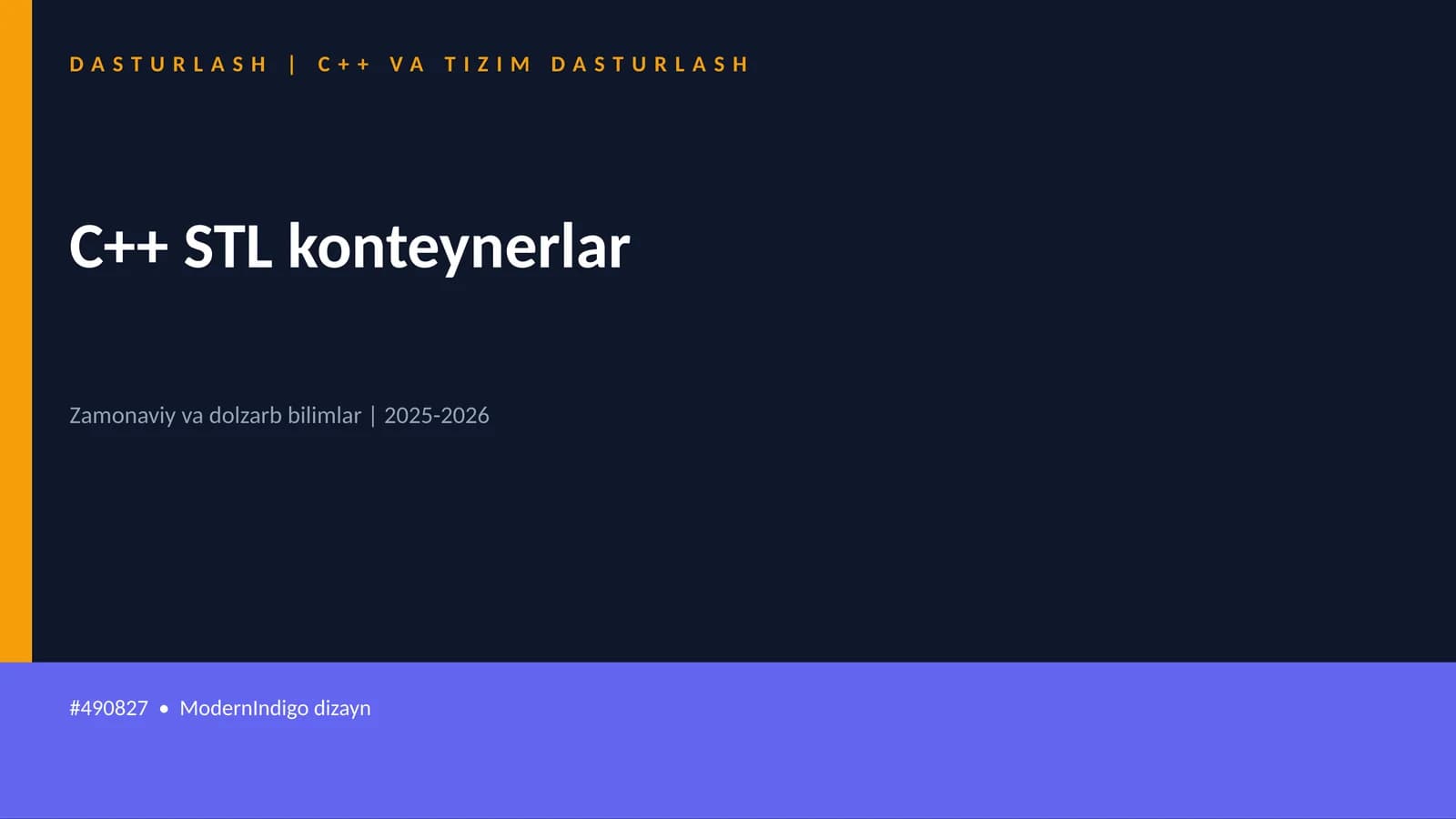 C++ STL konteynerlar