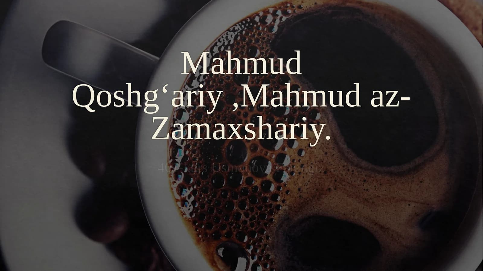 Mahmud Qoshg’ariy