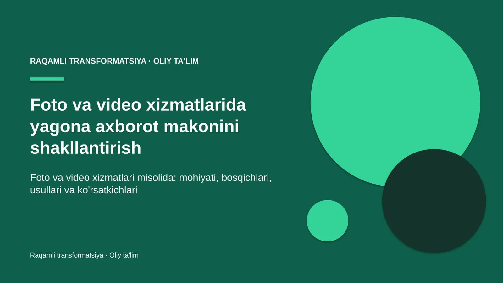 foto va video xizmatlarida yagona axborot makonini shakllantirish 9645
