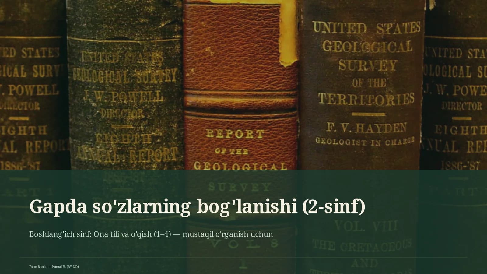 Gapda so'zlarning bog'lanishi (2-sinf)