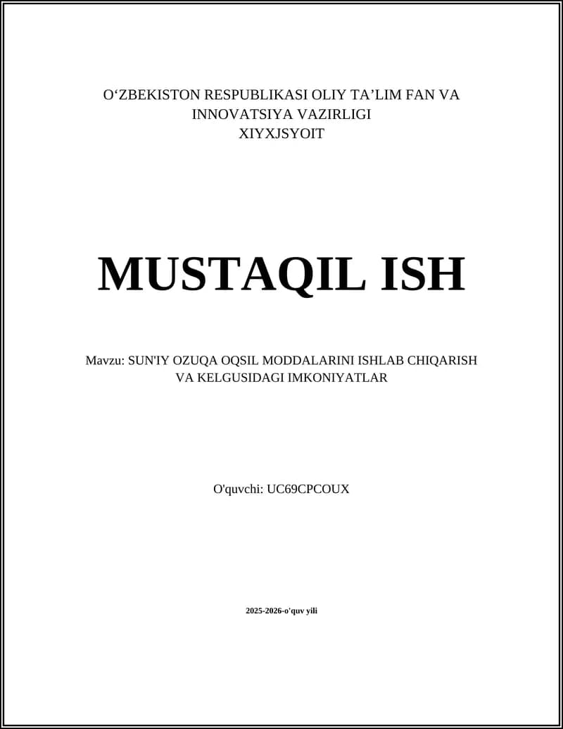 Sun'iy ozuqa oqsil moddalari