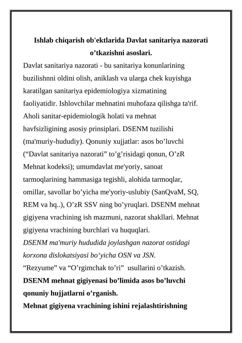 Davlat sanitariya nazorati