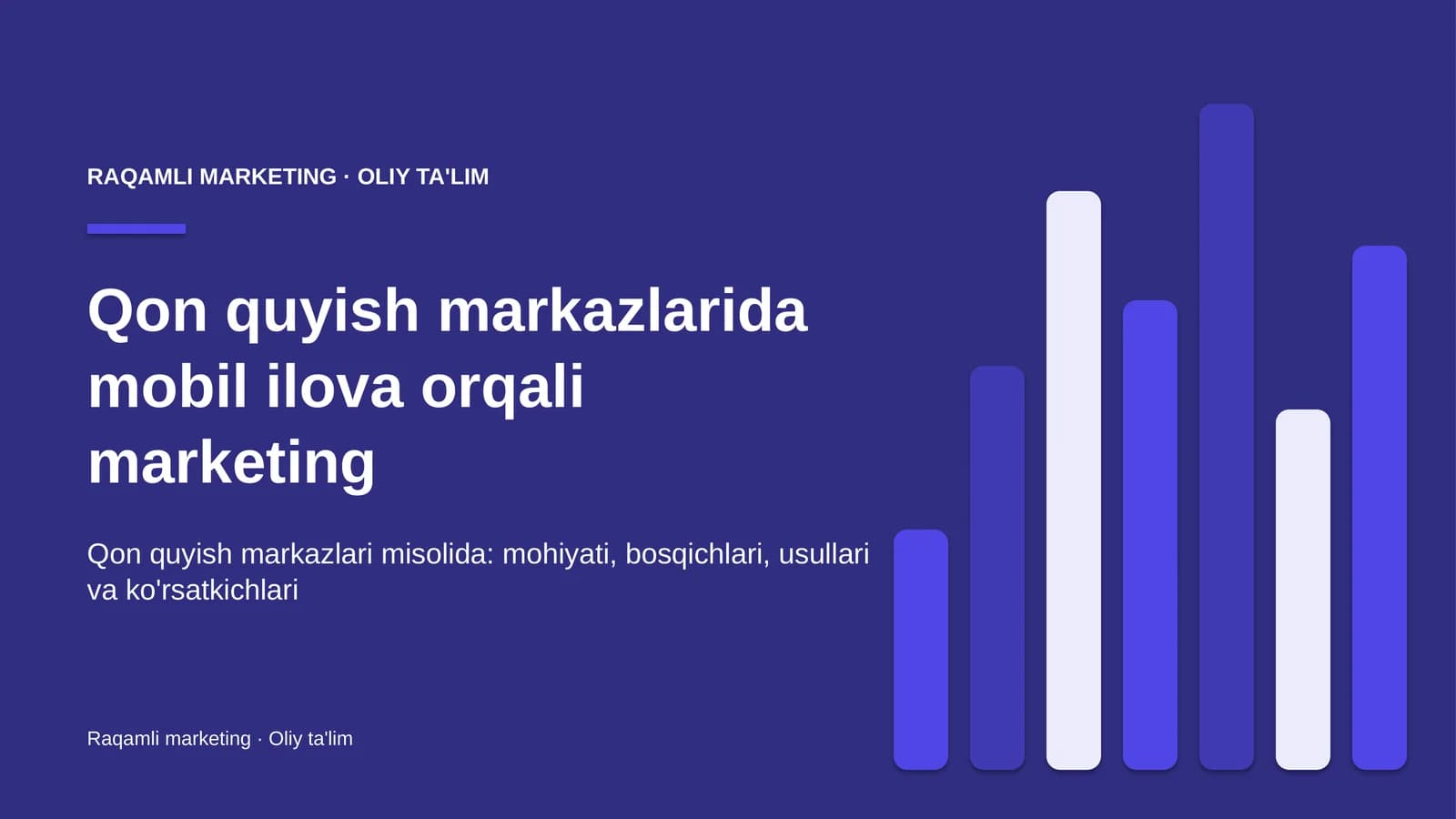 qon quyish markazlarida mobil ilova orqali marketing 3555