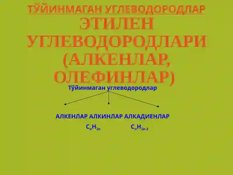 Тўйинмаган углеводородлар