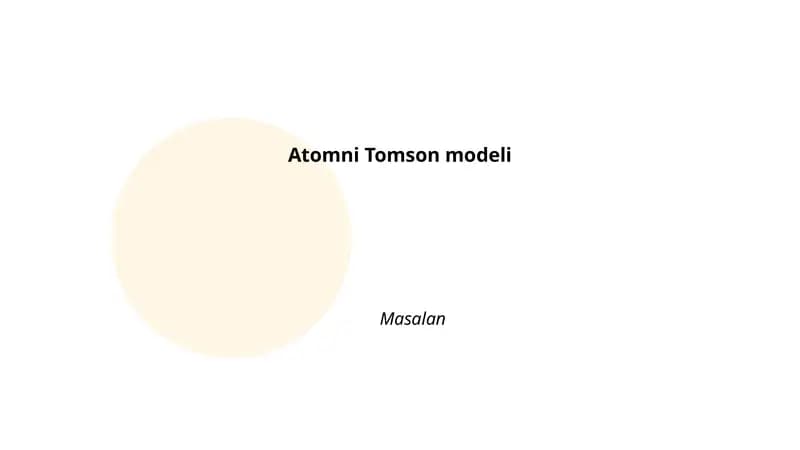 Atomni Tomson modeli