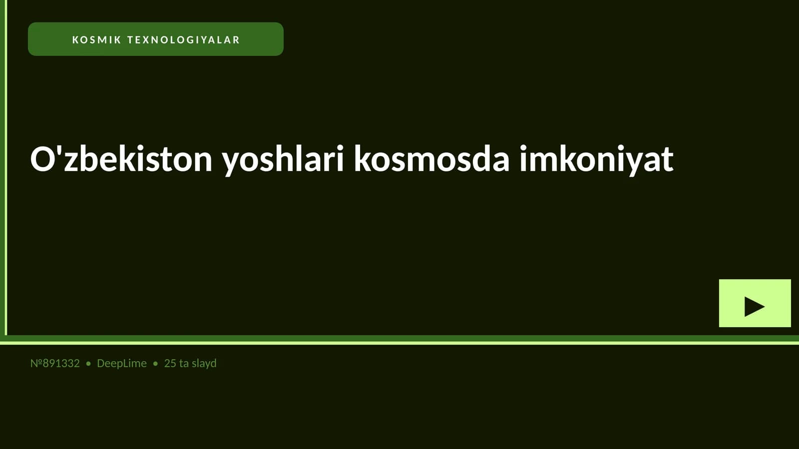 O'zbekiston yoshlari kosmosda imkoniyat