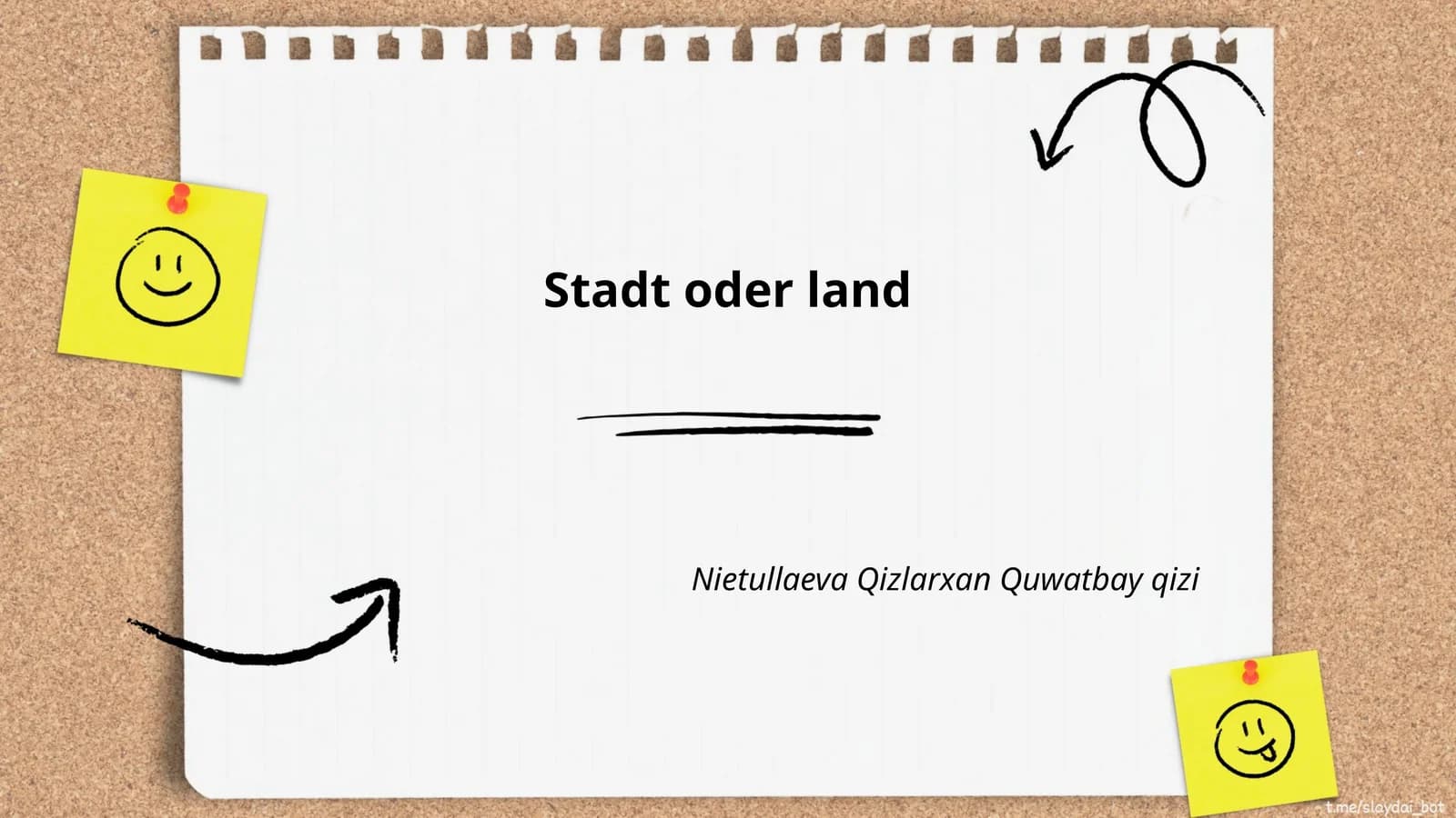 Stadt oder land