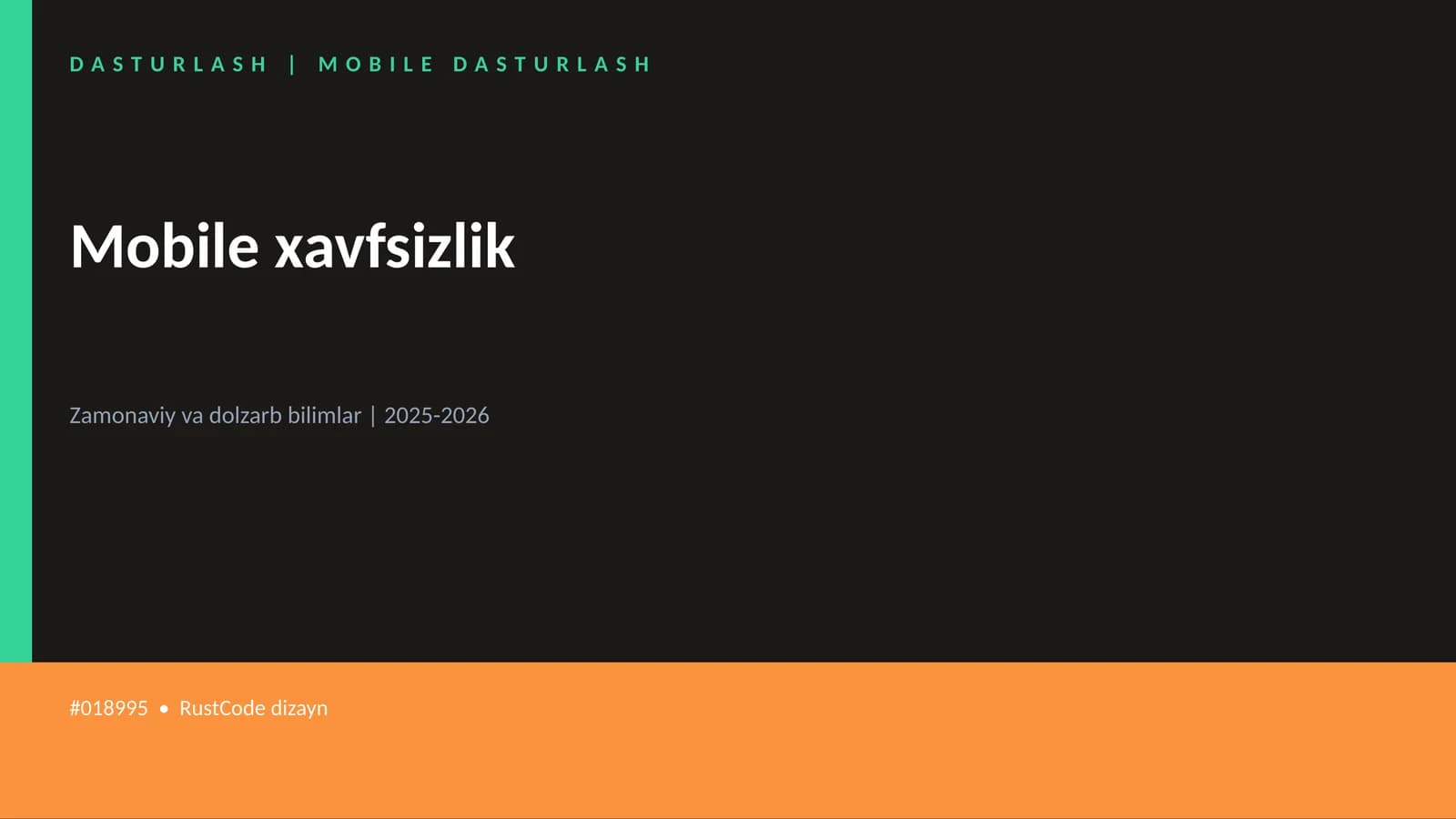 Mobile xavfsizlik