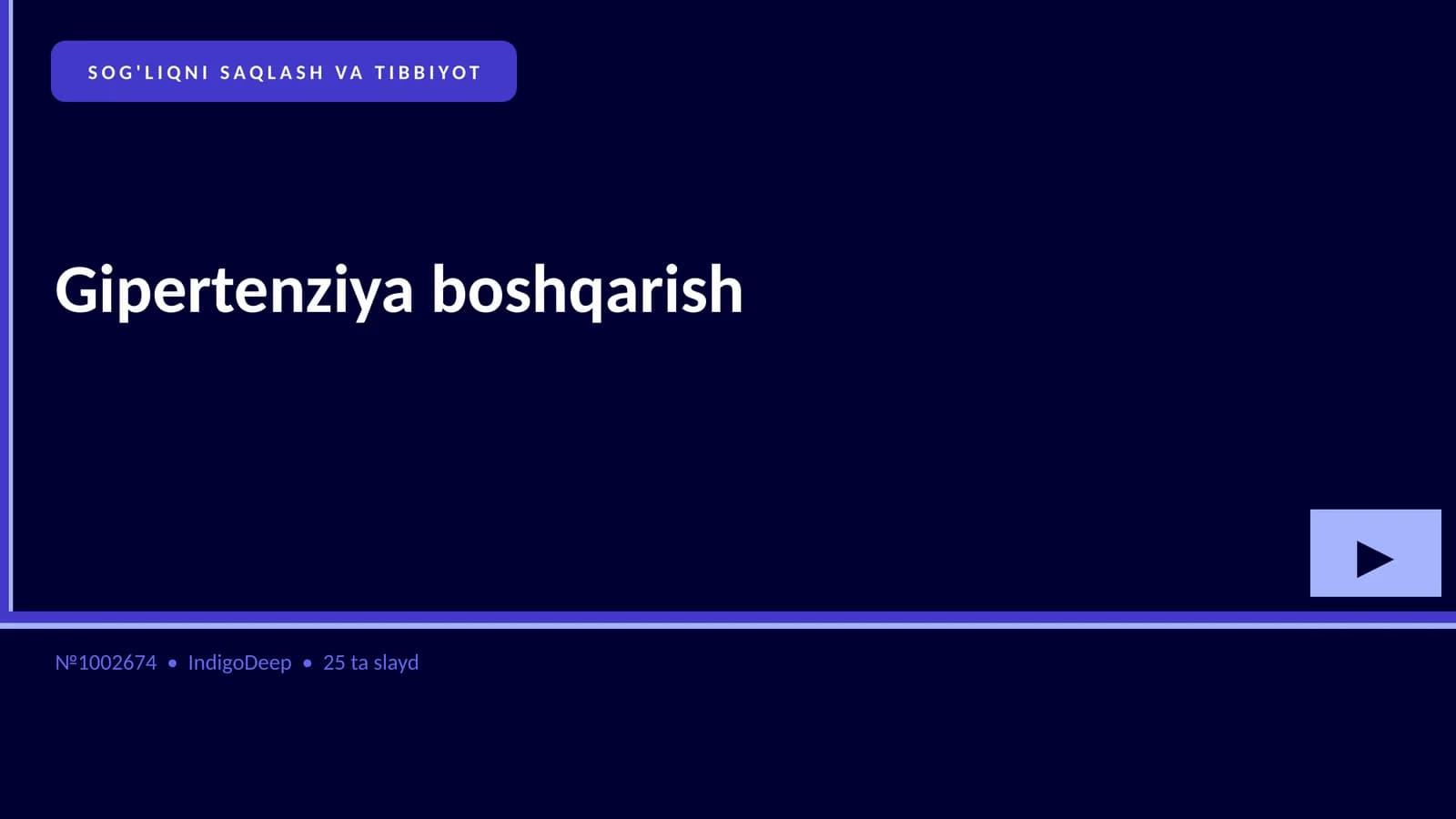 Gipertenziya boshqarish