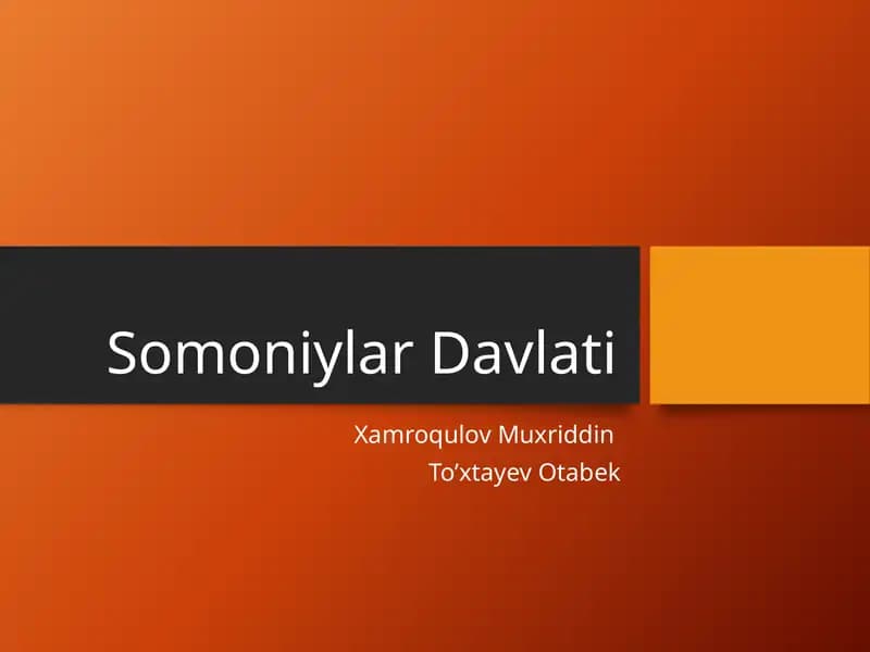 Somoniylar