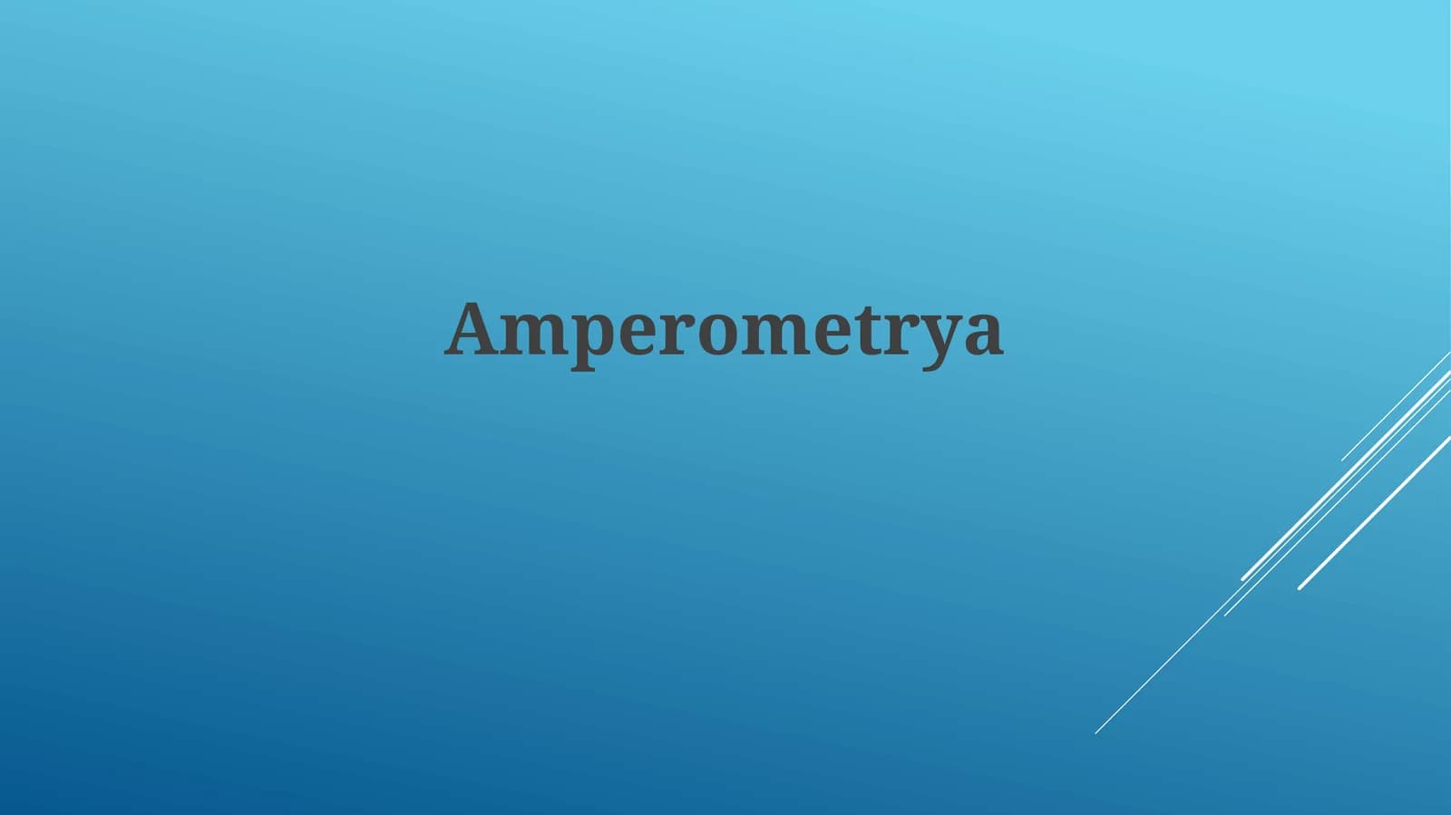 Amperometriya
