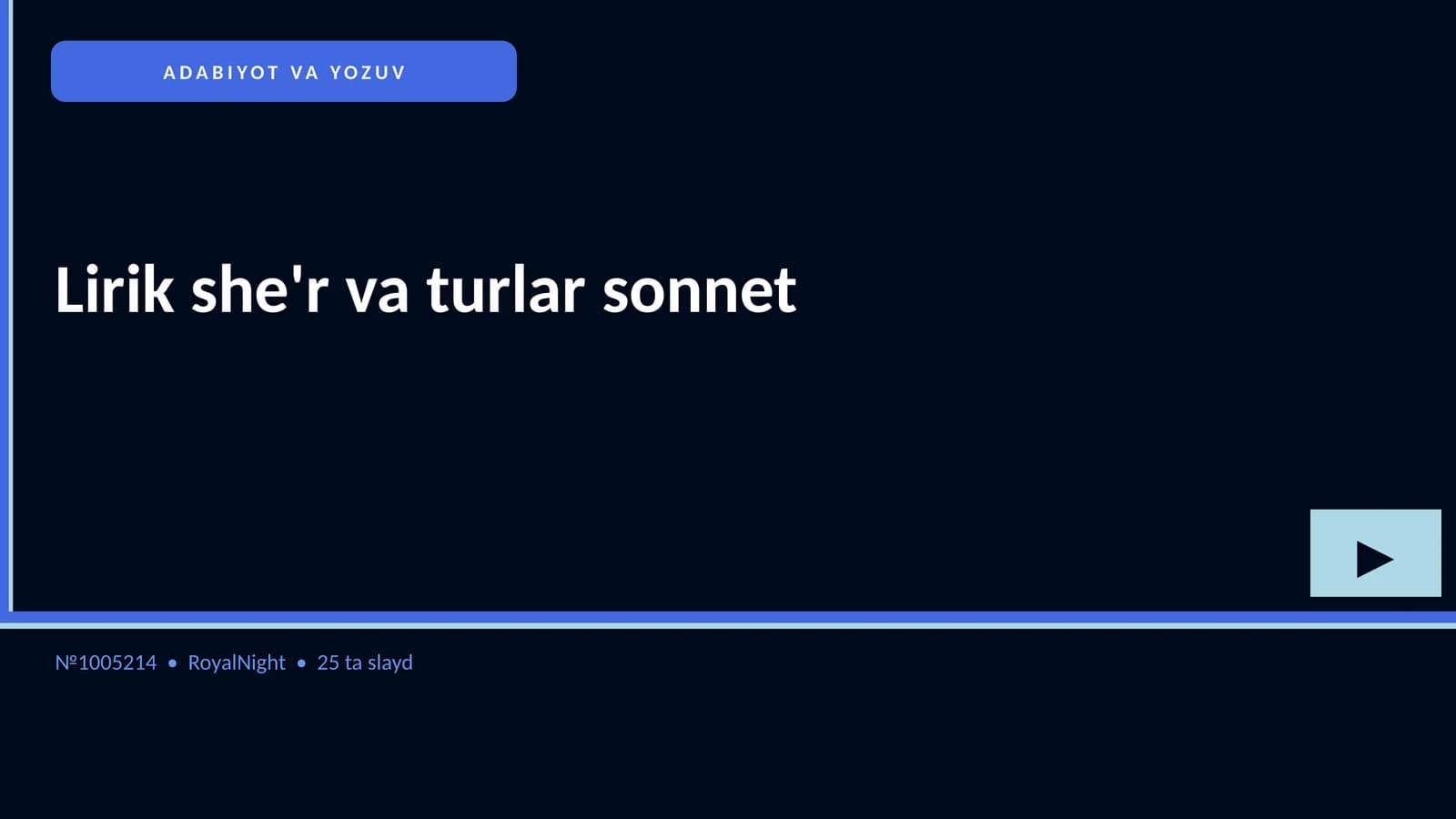 LIRIK SHE'R VA TURLAR SONNET