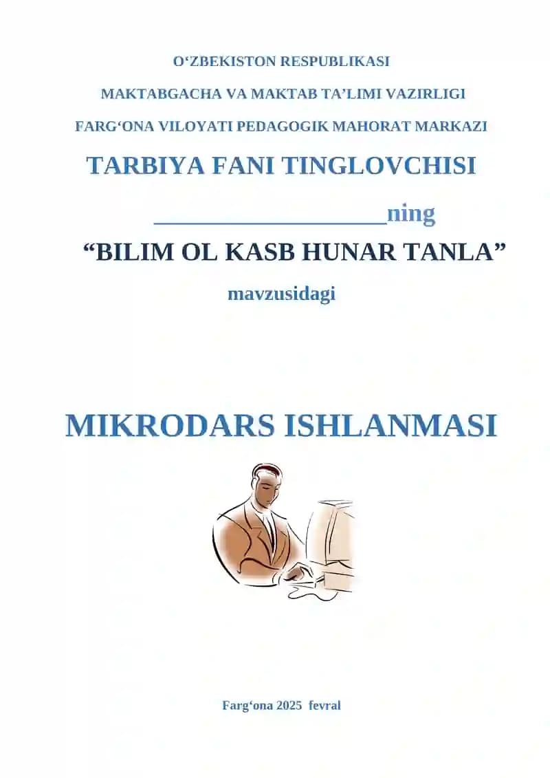 BILIM OL KASB HUNAR TANLA