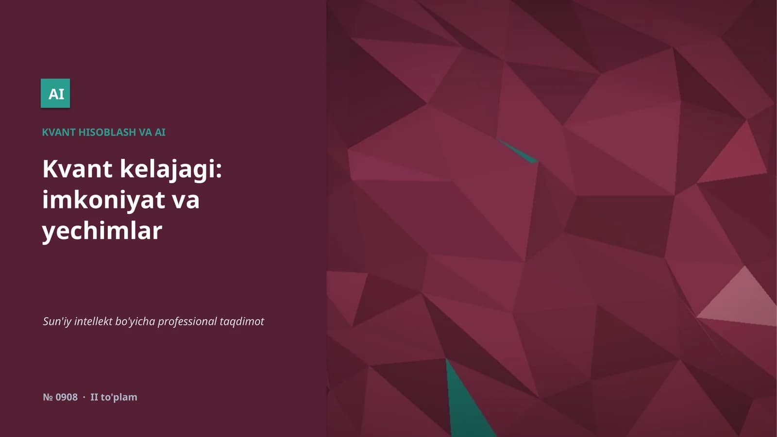 Kvant hisoblash va AI