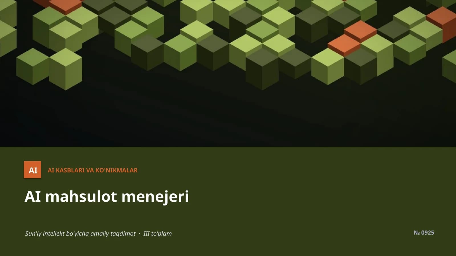 AI mahsulot menejeri