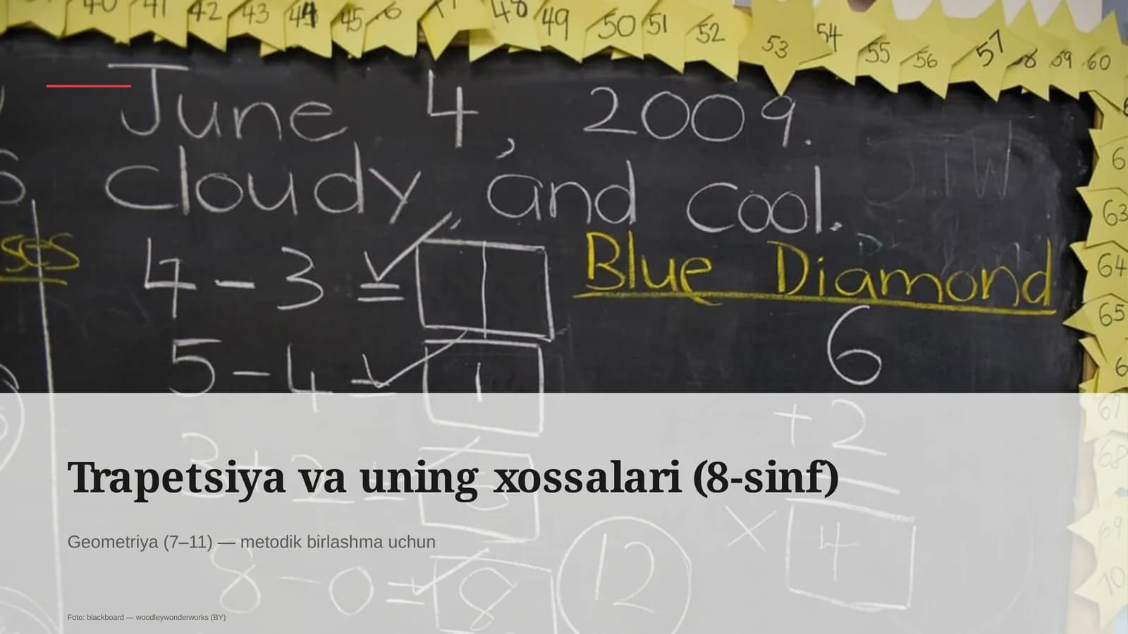 Trapetsiya va uning xossalari (8-sinf)