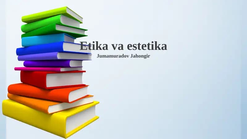 Etika va estetika