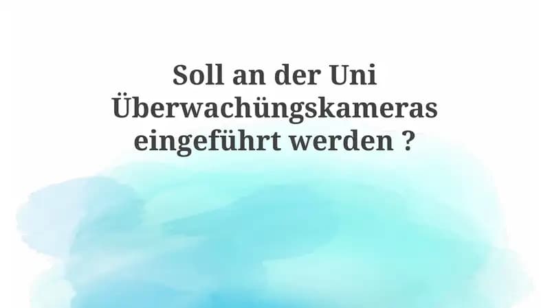 Überwachungskameras an der Universität: Eine umfassende Analyse