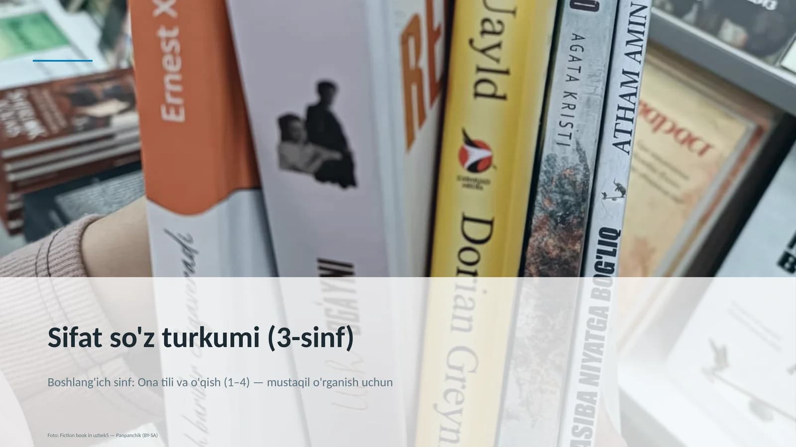 Sifat so'z turkumi (3-sinf)