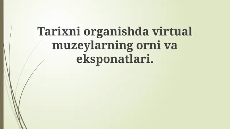 Virtual Muzeylar