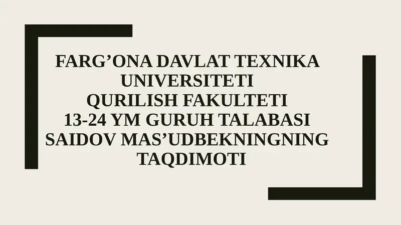 Qurilish materiallari