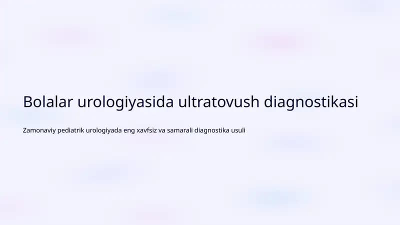 Ultratovush diagnostikasi