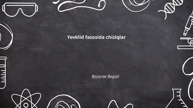 Yevklid fazosida chiziqlar