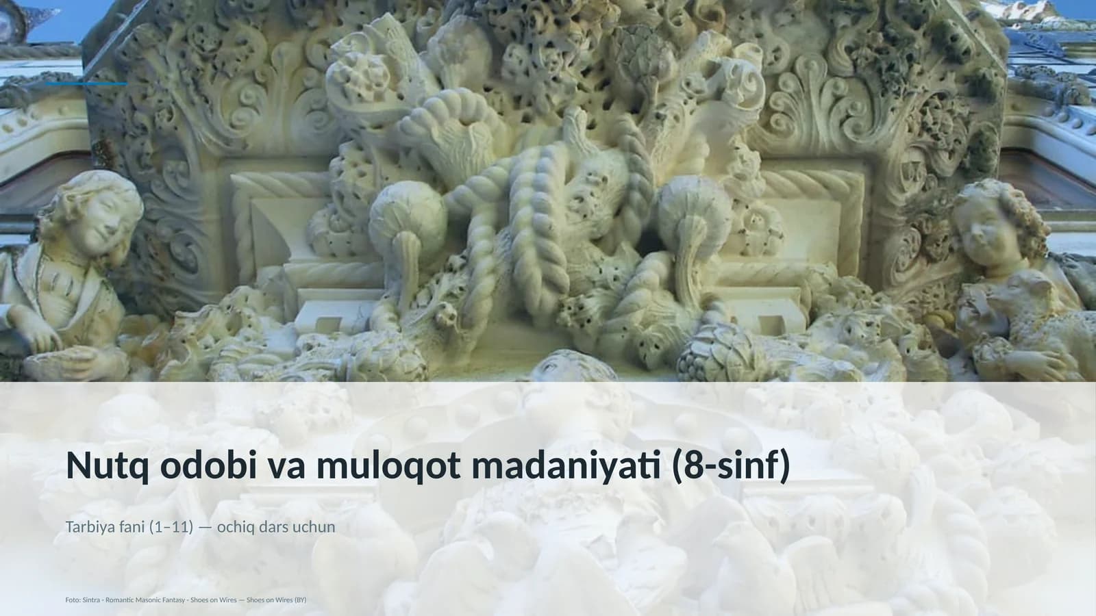 Nutq odobi va muloqot madaniyati (8-sinf)