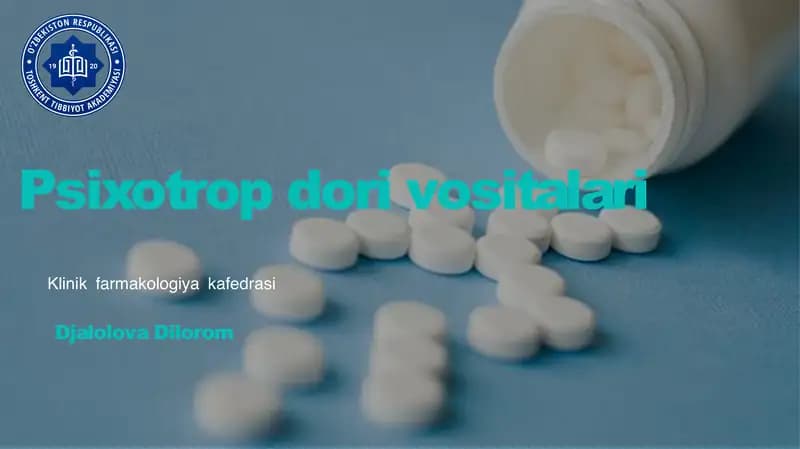 Psixotrop dori vositalari