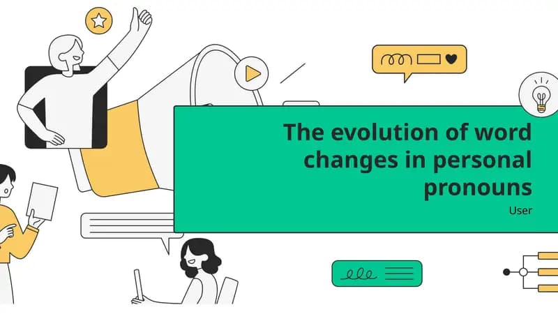 Evolution of Personal Pronouns