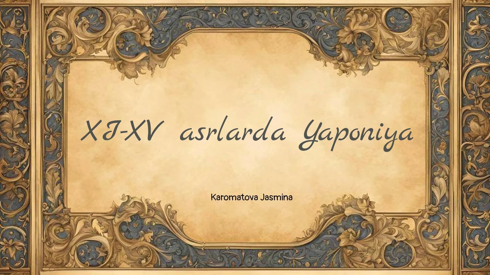 XI-XV asrlarda Yaponiya