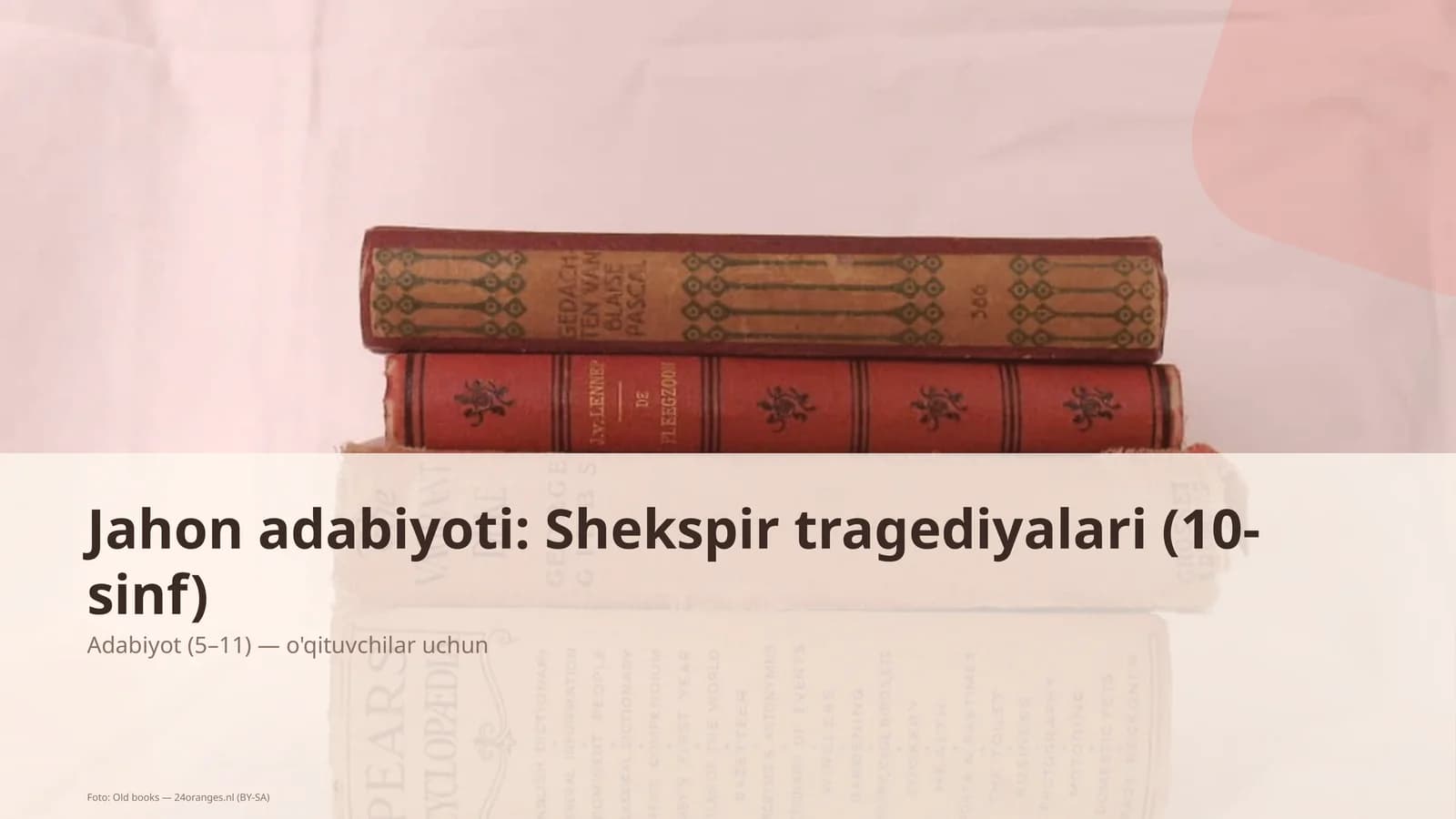 Jahon adabiyoti: Shekspir tragediyalari (10-sinf)
