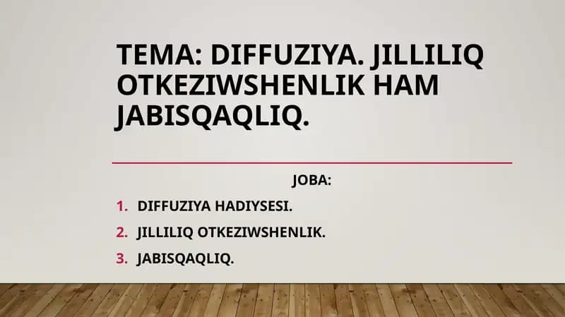 Diffuziya