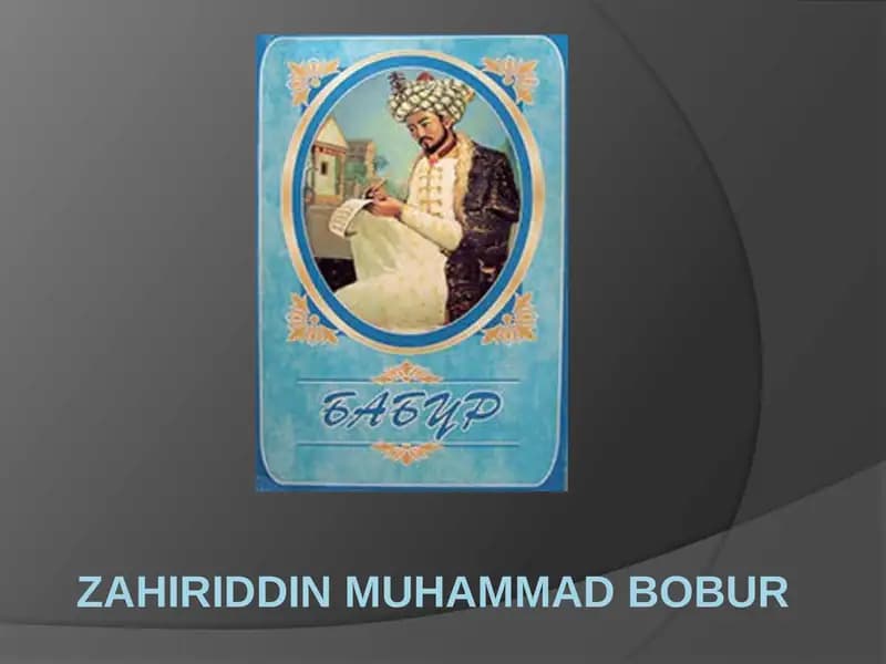 Zahiriddin Muhammad Bobur