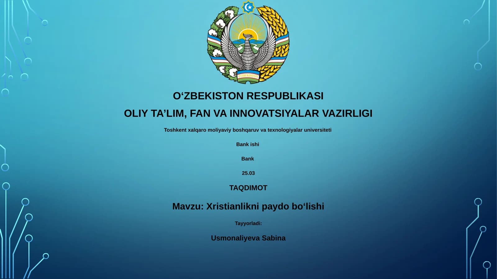 Xristianlikni paydo boʻlishi