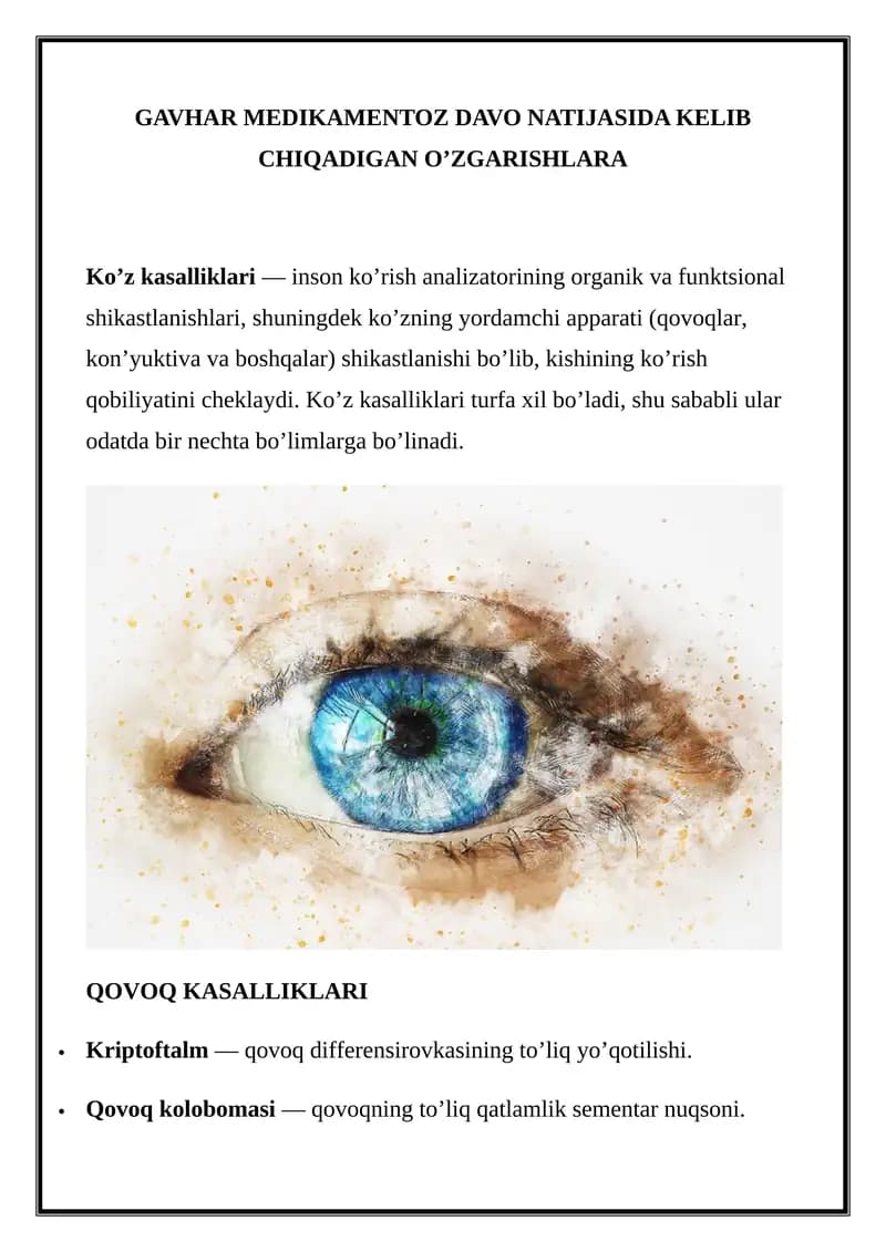 Qovoq kasalliklari