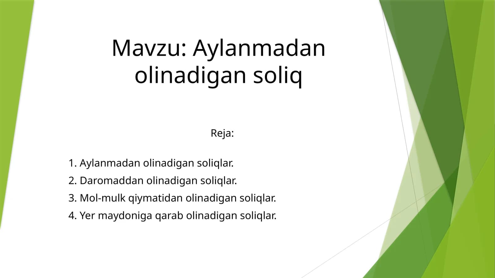 Aylanmadan olinadigan soliq