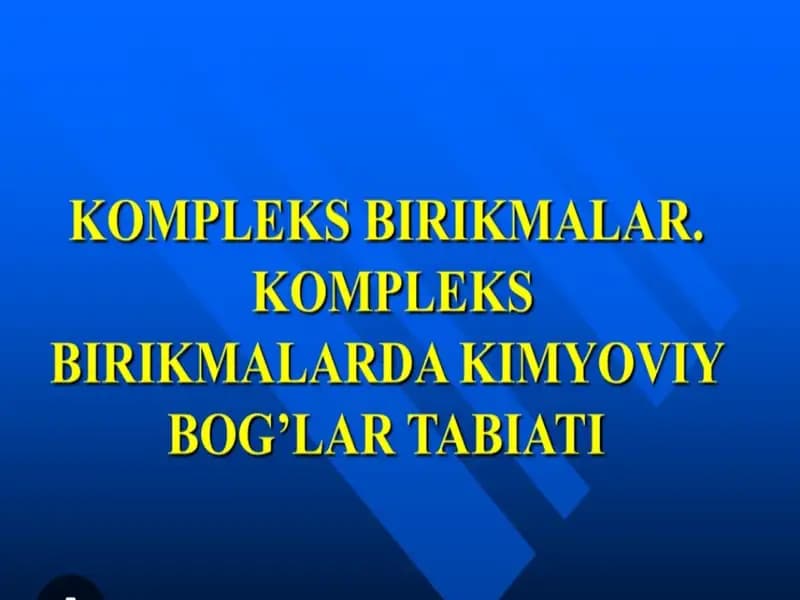 Kompleks birikmalar