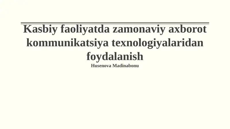 Zamonaviy AKT