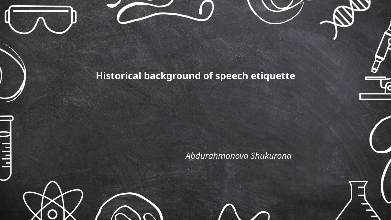 Historical background of speech etiquette