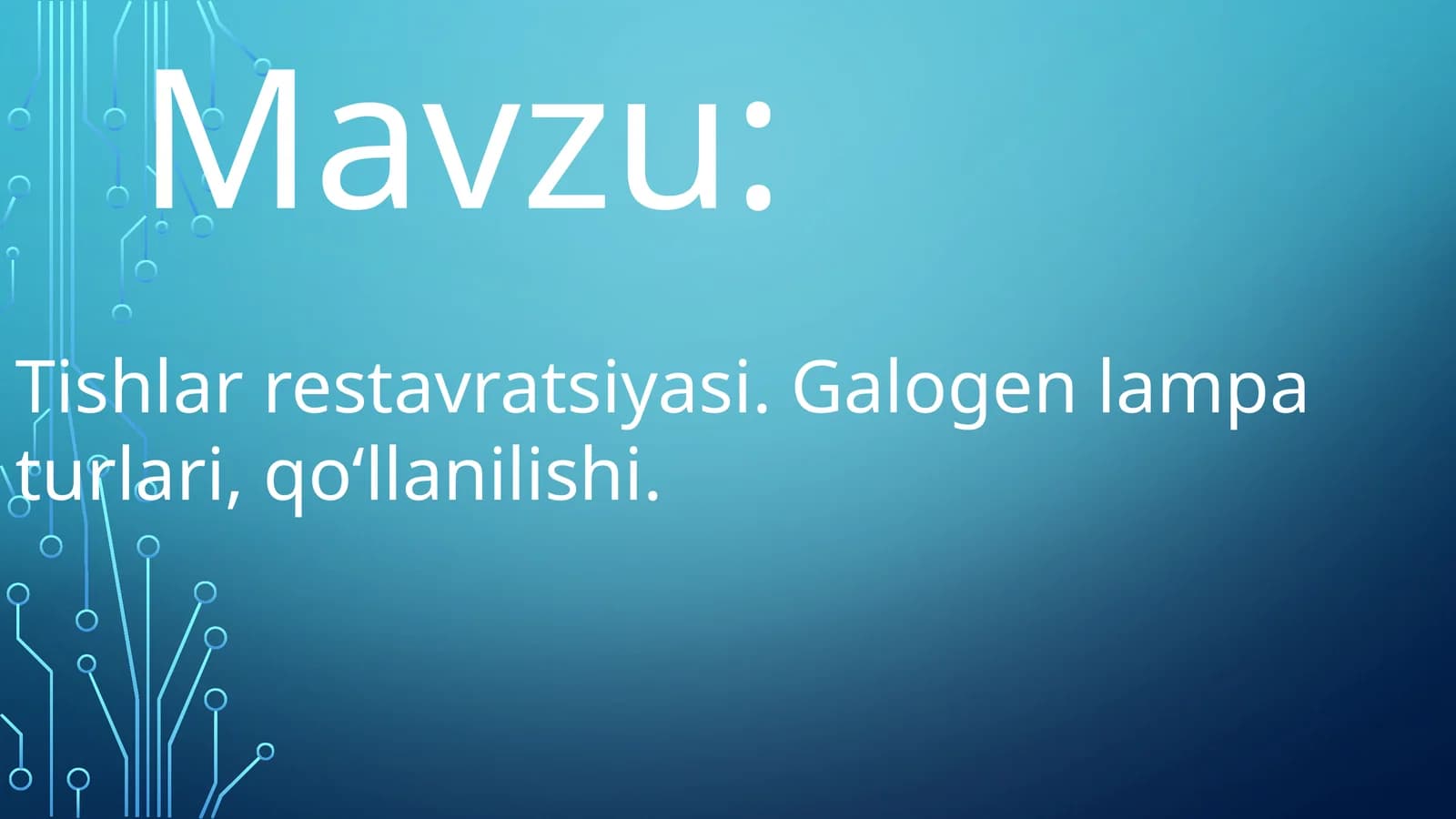 Tishlar restavratsiyasi