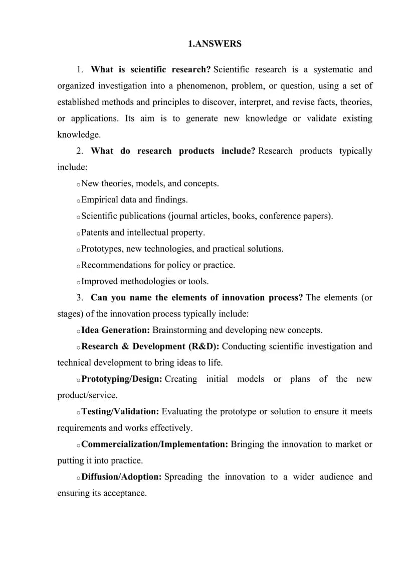 Scientific Research Products