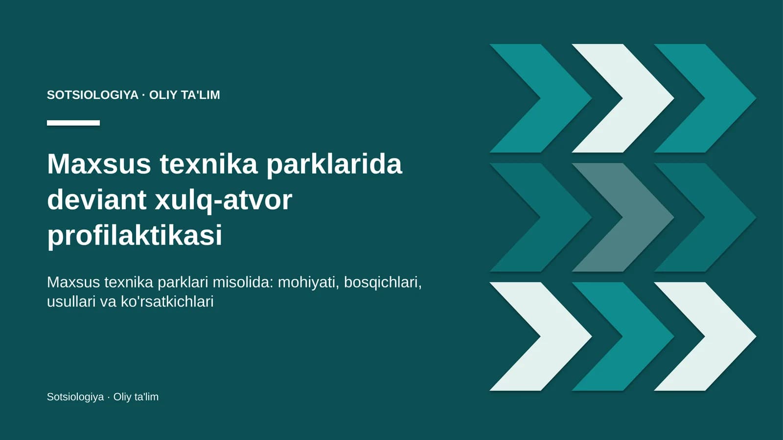 maxsus texnika parklarida deviant xulq atvor profilaktikasi 5401