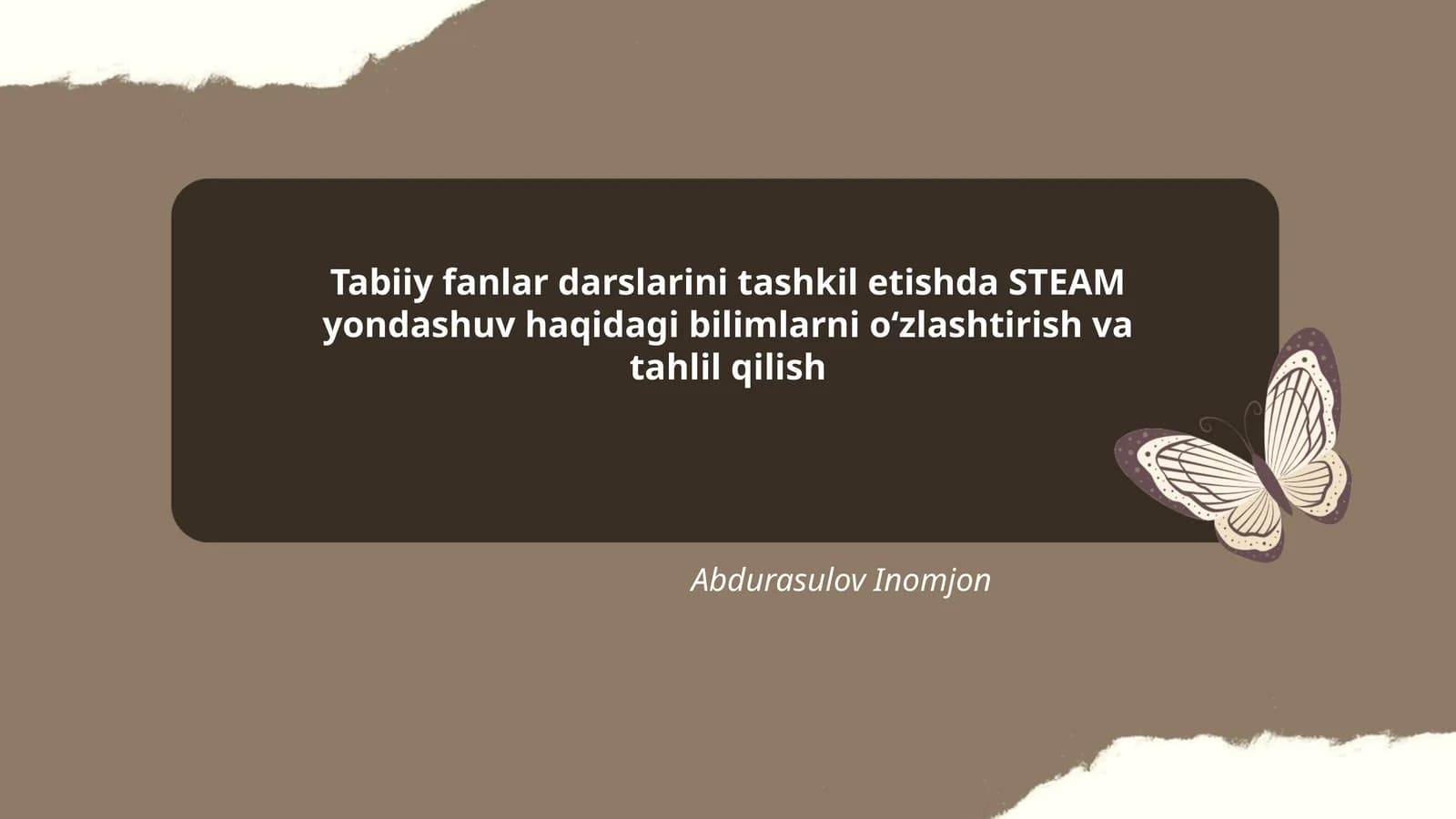 STEAM yondashuvi