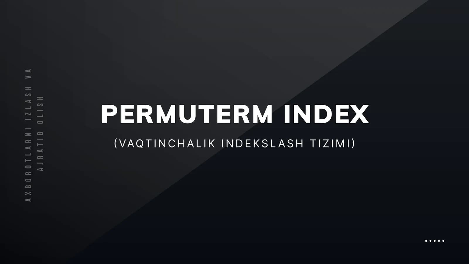 PERMUTERM INDEX