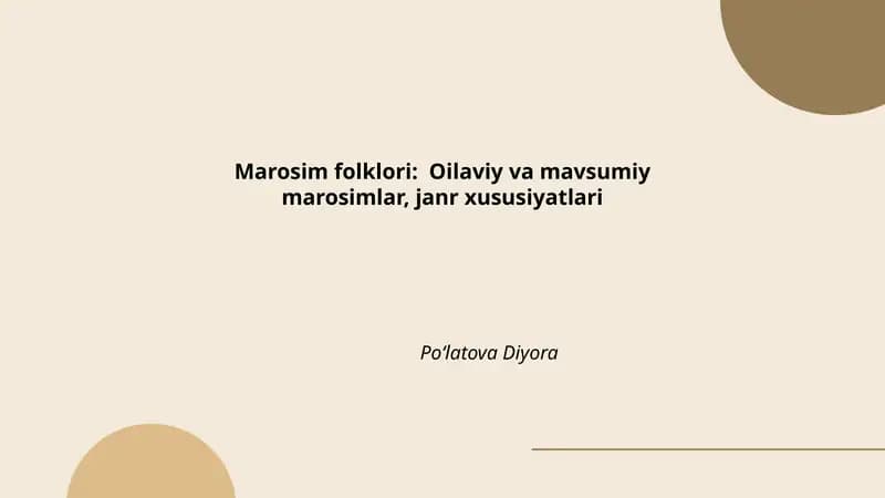 Marosim folklori